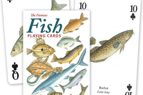 Heritage Playing Cards The Famous Fish Playing Cards from the Steenbergs UK online shop for nature illustrated playing cards.