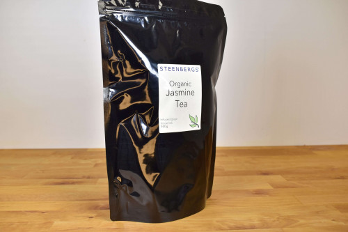 Steenbergs Organic Jasmine Loose Leaf Green Tea 500g from the Steenbergs UK  online shop for organic loose leaf green teas.