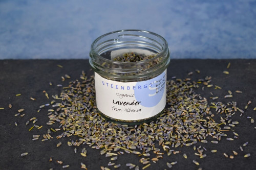 Edible lavender from the Steenbergs UK online shop for organic, vegan and plant based ingredients.