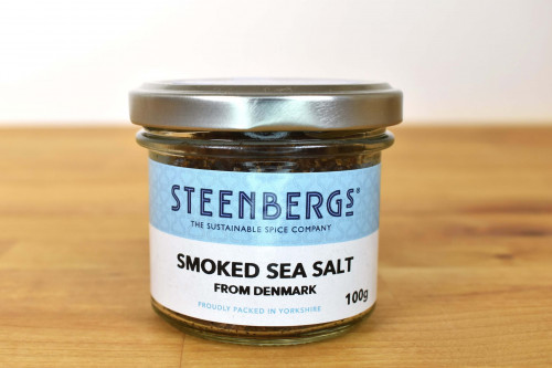 Steenbergs Smoked salt packed at the Steenbergs UK spice factory in North Yorkshire.