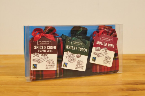 Old Hamlet Gift Set - 3 Tartan Bags Of Spices For Hot Drinks from the Steenbergs UK online shop for drinks gifts.