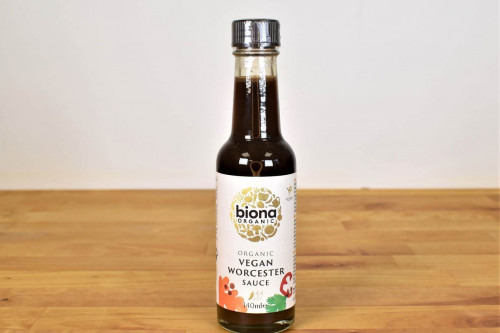 New look Biona organic vegan Worcester sauce from Steenbergs UK online shop for organic and vegan food and ingredients.