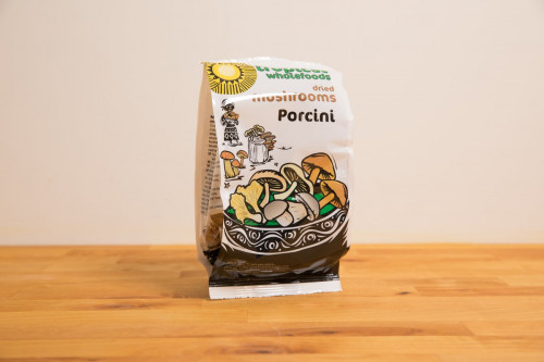 Tropical Wholefoods Dried Porcini Mushrooms from the Steenbergs UK online shop for ethical and eco friendly food.