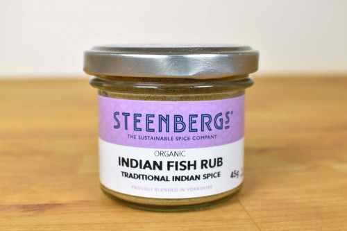 Buy Steenbergs Organic Indian Fish Rub Seasoning in Glass Jar