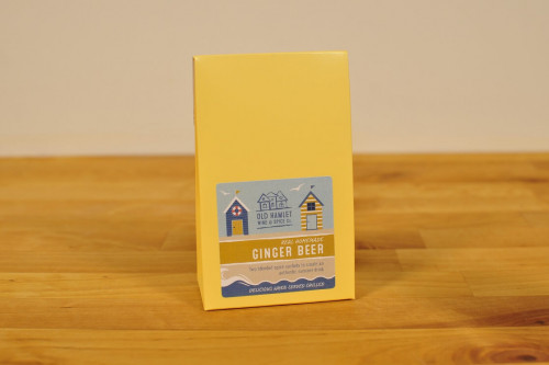 Old Hamlet Beach Hut box of Home Brew Ginger Beer Kit from Steenbergs UK online shop for drinks kits and gifts.