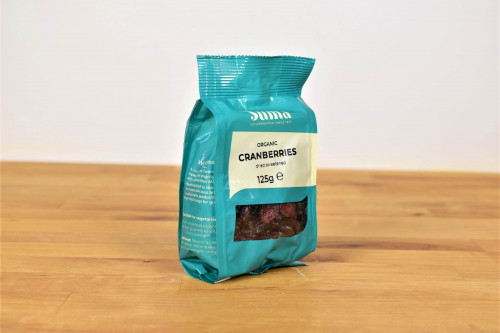Buy organic cranberries dried from Suma from Steenbergs UK specialist shop for vegan, storecupboardorganic food.