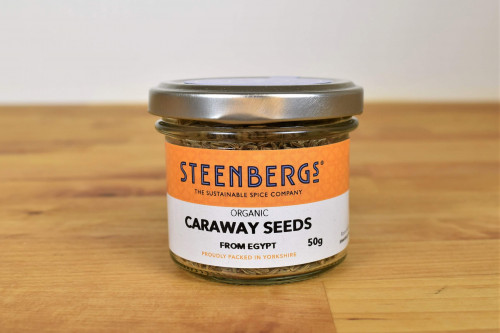 Buy Steenbergs Organic Caraway Seeds from the Steenbergs UK online shop for organic herbs and spices. Glass Jar, no plastic packaging.