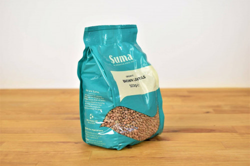 Buy Suma Organic Brown Lentils Dried from Steenbergs UK shop for vegan, plant-based organic cooking ingredients and spices.