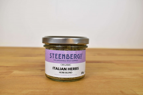 Buy Steenbergs Organic Italian Herb Mix in Glass Jar from the Steenbergs UK online shop for organic herbs and spices.