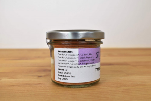 Steenbergs Organic Tandoori Masala Curry Spice Mix blended by Steenbergs, the UK's sustainable spice company, in North Yorkshire.