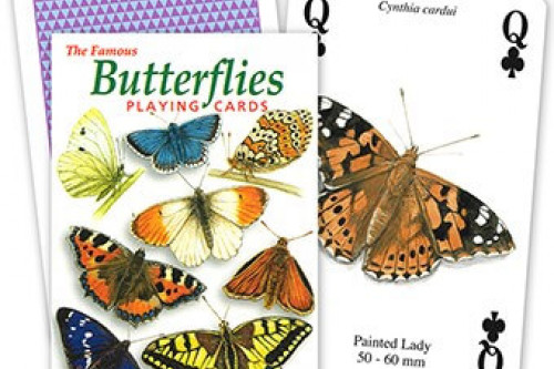 Buy these illustrated Butterfly Playing Cards from the Steenbergs UK online shop.