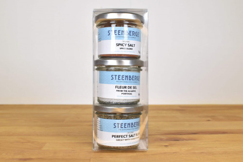 Steenbergs Salt Gift Set of 3 salts from the Steenbergs UK online shop for salt and peppers.