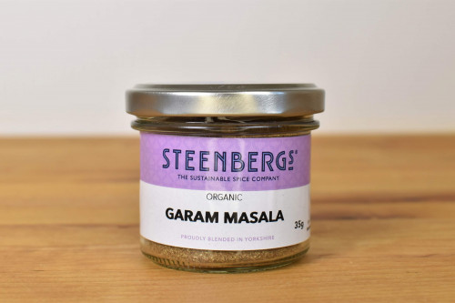 Steenbergs Organic Garam Masala from the Steenbergs UK online shop for curry powders and spice mixes, all blended in Yorkshire.