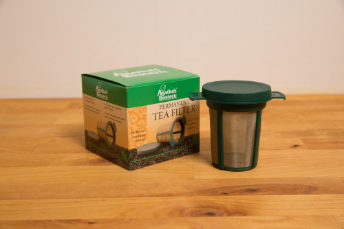 Cup Size Permanent Tea Filter / Infuser Agatha Bester with Stainless Steel Mesh from the Steenbergs UK online shop for loose leaf tea and herbal teas.