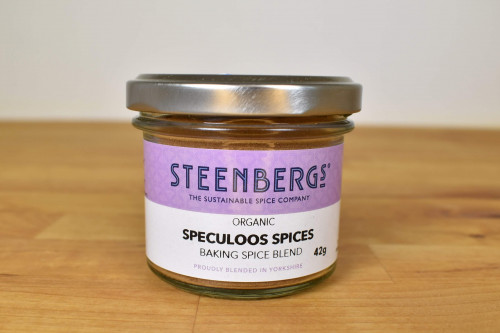 Steenbergs Organic Speculoos spice mix 42g from the Steenbergs UK online shop for organic baking spice mixes and organic baking ingredients.
