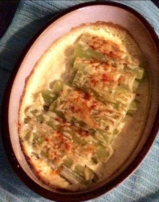 Baked Celery With Cream Recipe