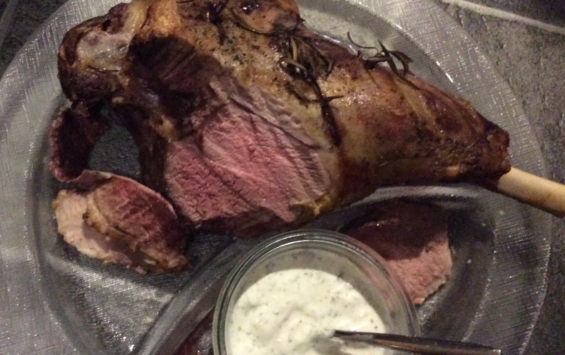 Barbecued Lamb With Mint Yoghurt Sauce Recipe