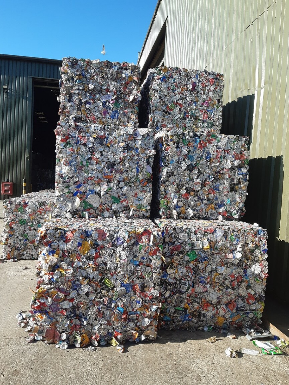 Baled Aluminium Cans - Almost Like A Modern Art Installation Baled Aluminium Cans - Almost Like A Modern Art Installation