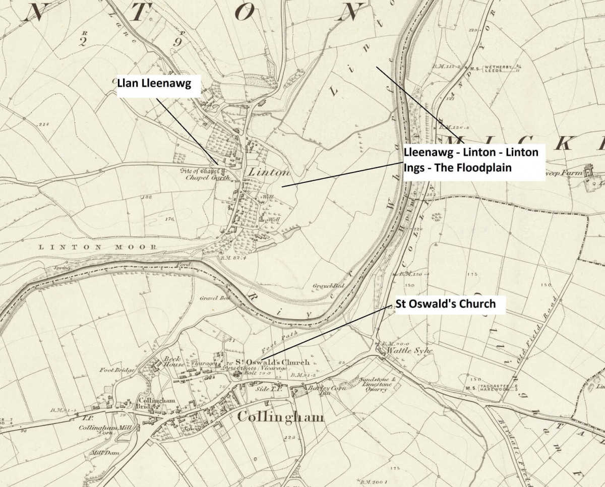 1840s Map Annotated To Show Lleenawg 1840s Map Annotated To Show Lleenawg