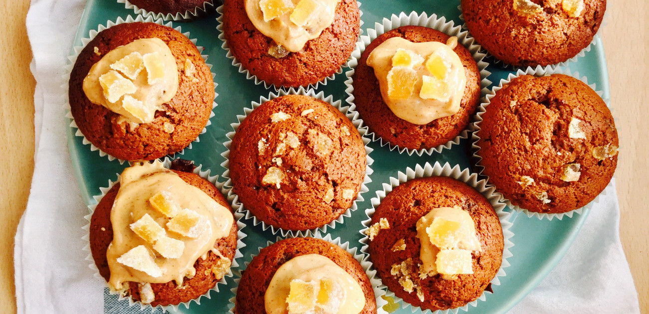 Recipe for Sticky  Ginger Cupcakes