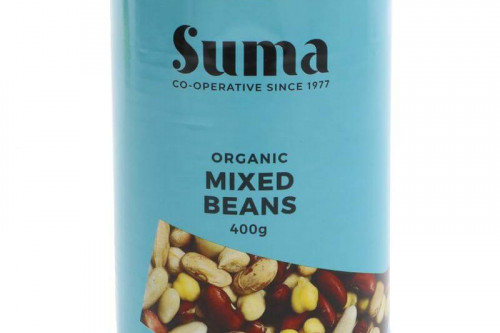 Suma Organic Mixed Beans Tin from the Steenbergs UK online shop for organic and vegan food and groceries.