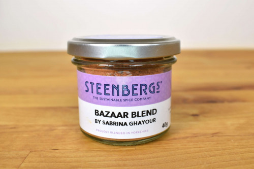 Sabrina Ghayour's new Bazaar Spice Blend packed with flavour and available at Steenbergs.