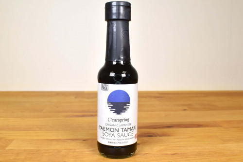 Clearspring Organic Japanese Yaemon Tamari Soya Sauce - double strength from the Steenbergs UK online shop for organic and vegan food and ingredients.