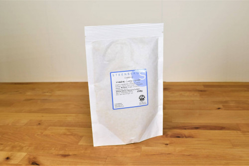 Steenbergs Organic Madras Curry Powder in a recyclable heat sealed paper bag, blended in Yorkshire. From Steenbergs UK specialists for organic herbs and spices.