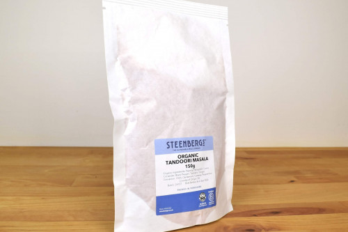 Steenbergs Organic Tandoori Masala Curry Spice Mix in larger amounts from the Steenbergs UK blended curry powders and spice mixes.
