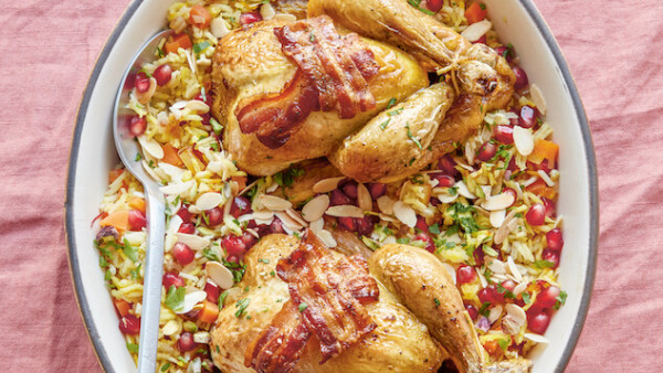 Roast Poussin with Jewelled Rice recipe