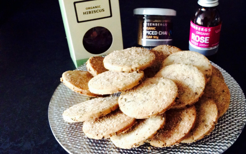 Steenbergs Hibiscus Tea and Rose Butter Biscuit Recipe